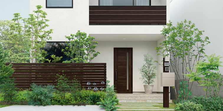 LIXILの機能門柱はとてもスマート