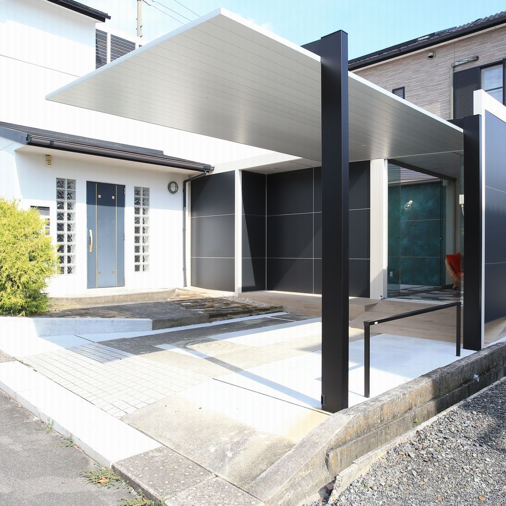 クールな個性派外構　豊明市リフォーム外構