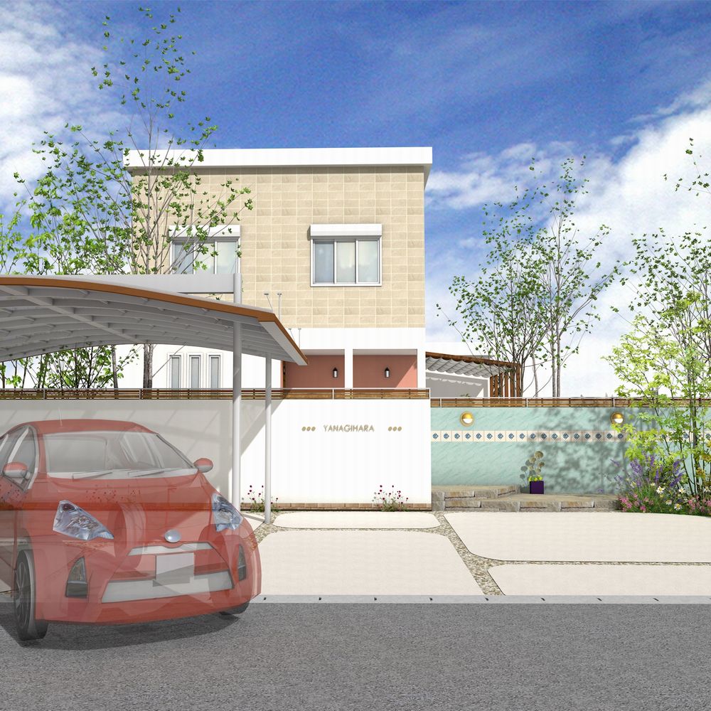 大人かわいいエクステリア