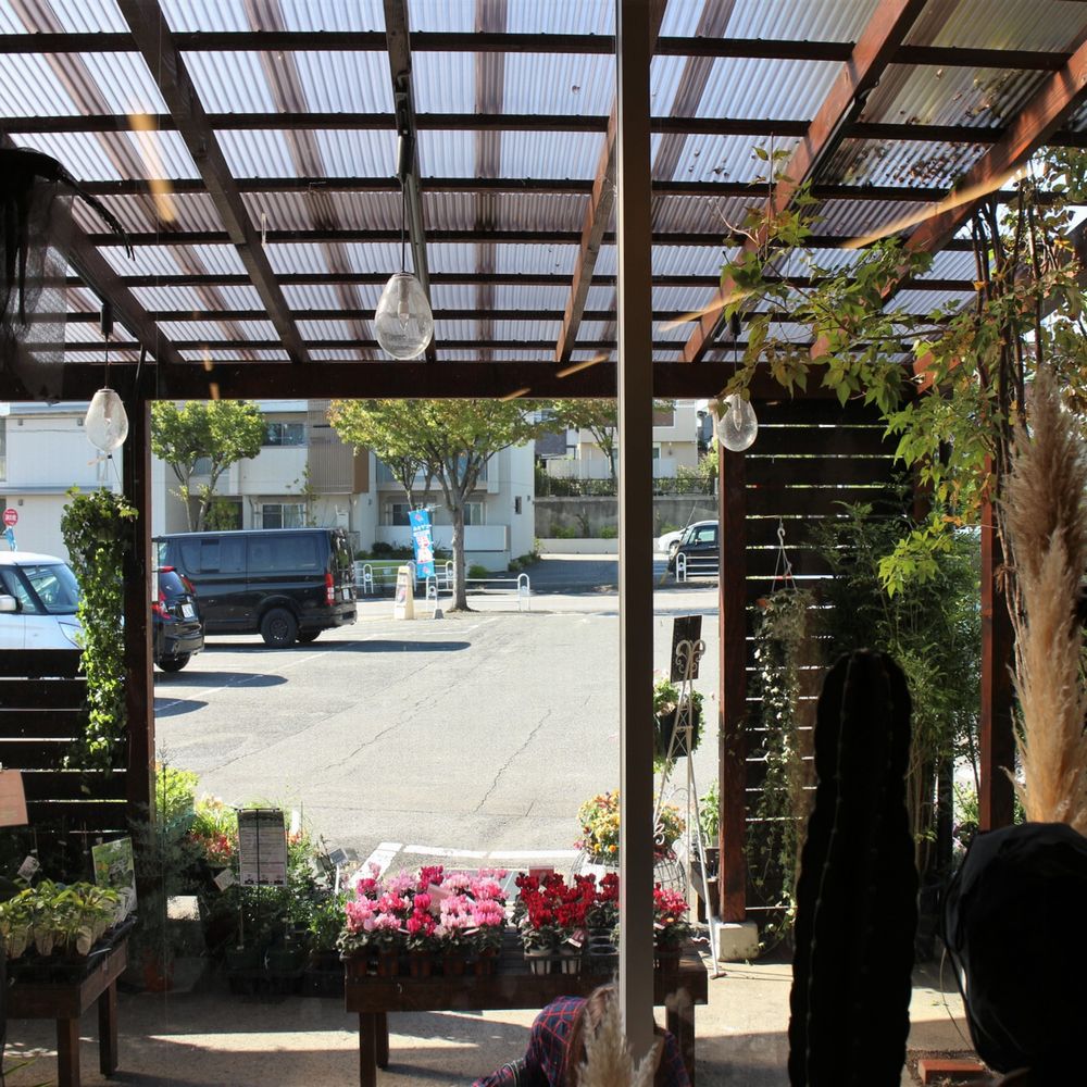 生花店のパーゴラ