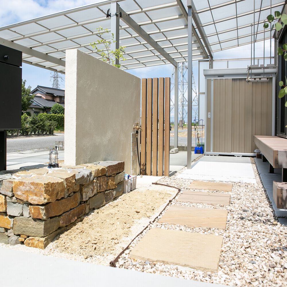 皆で過ごす庭空間　西尾市リフォーム外構